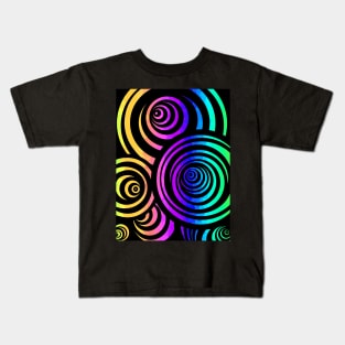 Color Whirl 3D Kids T-Shirt